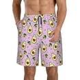 thumbnail image 1 of Kdxio Different Avocados Pattern Mens Casual Shorts - Drawstring Summer Beach Sports Shorts for Men, 1 of 1