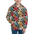 thumbnail image 1 of Kdxio Different Cats 1 Pattern Kids Boys Girls Zip Up Hoodie 3D Printed Hooded Sweatshirt Hoody Coat with Pocket 7-12 Y-Medium, 1 of 6