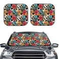 thumbnail image 1 of Kdxio Different Cats 1 Print 2-Piece Sun Shade Front Windshield - Foldable Car Front Window Sunshades for Most Sedans SUV Truck, 1 of 6