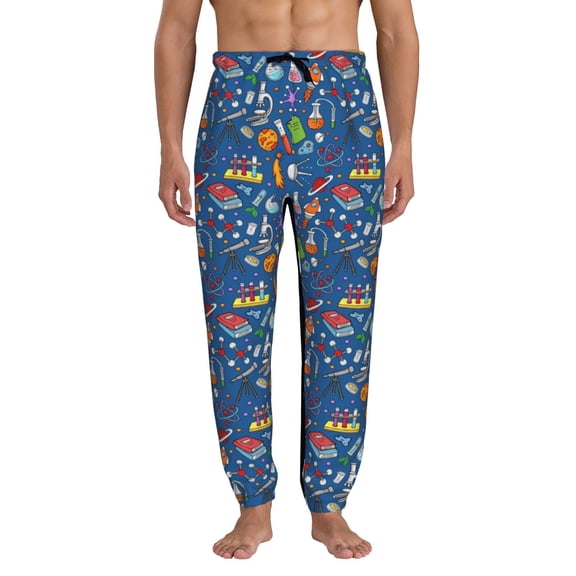 Kdxio Different Chemical Things Pattern Joggers,Sweatpants for Men with Pockets-Small