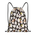 thumbnail image 1 of Kdxio Different Ghosts Print Drawstring Backpack Bag,Waterproof Draw String Back Sack, Gym Drawstring Bags Swim Bag For Unisex, 1 of 5