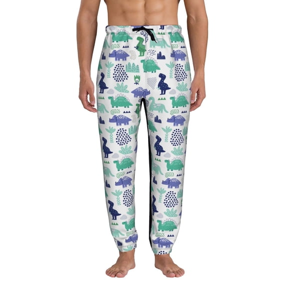 Kdxio Dinosaur Pattern Joggers,Sweatpants for Men with Pockets-Medium