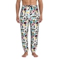 thumbnail image 1 of Kdxio Dinosaur Pattern Joggers,Sweatpants for Men with Pockets-X-Large, 1 of 5