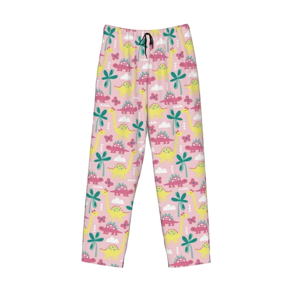 Kdxio Dinosaur Print Men's Sleep Pajama Pant Lounge Pants with Pockets