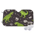 thumbnail image 1 of Kdxio Dinosaur Skeleton Print Windshield Sun Shade,UV Rays and Sun Heat Protection,Sunshade for Car Windshield,Car Shade Front Windshield - Small, 1 of 6