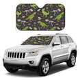 thumbnail image 1 of Kdxio Dinosaur Skeleton Seamless Grunge Pattern Print Windshield Sun Shade, Foldable Sun Blocker for Car,Truck,SUV Automotive Interior Sun Protection,Reflective Shade for Front Windshield(Medium), 1 of 7