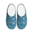 thumbnail image 1 of Kdxio Dinosaur Skull Women's Men's Slippers Plush Slip-On House Slipper for Winter Indoor Soft Cushion Non-slip Fluffy Slides Slippers-37/38, 1 of 7