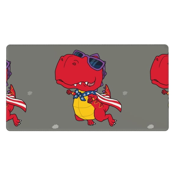 Kdxio Dinosaur Super Hero Cartoon Print Large Gaming Mouse Pad,Non-Slip Base,Water Resist Keyboard Pad for Gamer,Office & Home,29.5 x 15.8 in