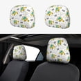 thumbnail image 1 of Kdxio Dinosaur on Excavator Pattern Print 2 Piece Car Head Rest Covers Set Auto Front/Rear Seats Headrest Cover Universal Fit Most Cars,Sedan, SUV, 1 of 9