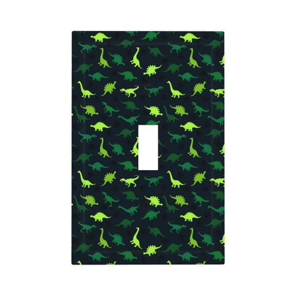 Kdxio Dinosaurs Decorator Light Switch or Receptacle Outlet Wall Plate Decorator Wall Plate Child Safe Outlet Cover-Style T