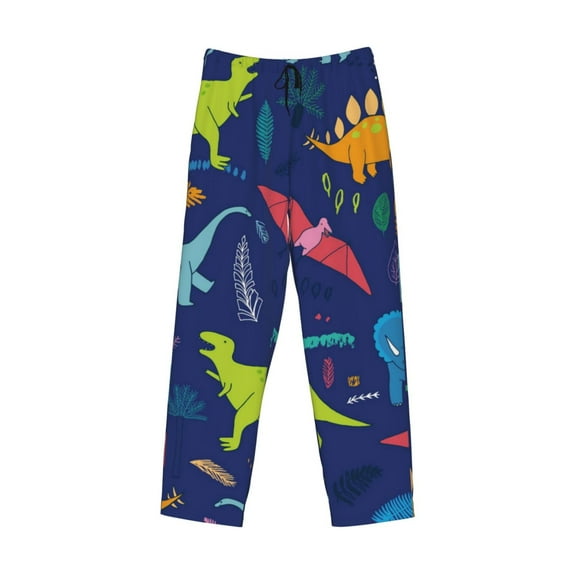 Kdxio Dinosaurs Print Men's Sleep Pajama Pant Lounge Pants with Pockets