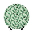 thumbnail image 1 of Kdxio Dinosaurs on Roller Skater Bone China Decorative Plate Ceramic Decorative Plate for Home Office Wall Stand Decorative Plates for Home Bedroom-7in, 1 of 6