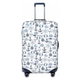 thumbnail image 1 of Kdxio Dock Rudder Pattern Luggage Cover for Travel,Elastic and Durable,Fits 18-32 Inch,-No luggage included, 1 of 8