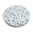 thumbnail image 1 of Kdxio Dock Rudder Print Stool Covers Round,Stretch Round Bar Stool Covers Washable Bar Stool Cushion Slipcover for 12-15 Inch Chair, 1 of 7