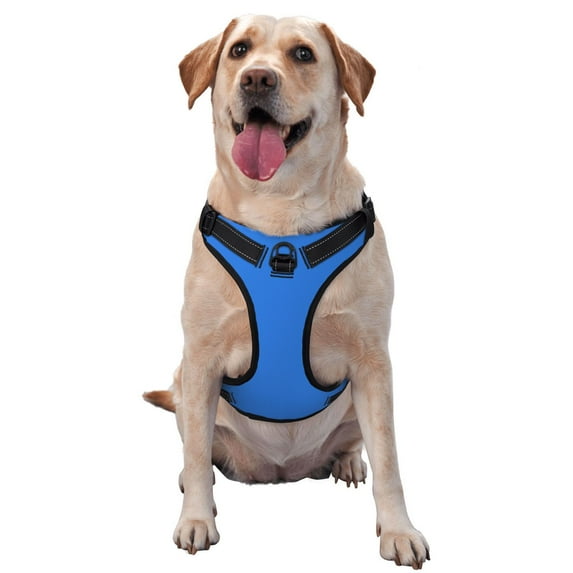 Kdxio Dodgerblue Print No Pull Dog Harness Adjustable Reflective Oxford Easy Control Medium Large Dog Harness For Training And Everyday-Medium