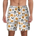 thumbnail image 1 of Kdxio Dog Faces Print Men'S Swim Trunks With Compression Liner 7 Inch Inseam Quick Dry Swim Shorts, 1 of 7