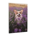 thumbnail image 1 of Kdxio Dog in Lavender Flowers Pattern Canvas Wall Art 12x16 Inches - Waterproof HD Print Solid Wood Frame for Living Room & Bathroom,Vertical, 1 of 8