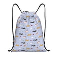 thumbnail image 1 of Kdxio Dogs Are Running Print Drawstring Backpack Bag,Waterproof Draw String Back Sack, Gym Drawstring Bags Swim Bag For Unisex, 1 of 1