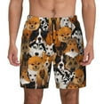 thumbnail image 1 of Kdxio Dogs Different Breeds Print Men'S Swim Trunks With Compression Liner 7 Inch Inseam Quick Dry Swim Shorts, 1 of 7