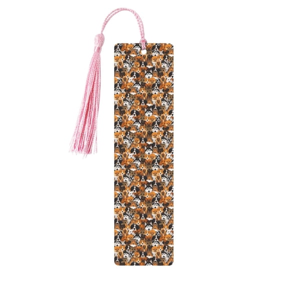Kdxio Dogs Different Breeds Print Metal Tassel Bookmarks,Perfect Gift for Art Lovers and Bookworms Metal Bookmarks for Women