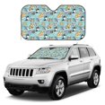thumbnail image 1 of Kdxio Dogs Print Windshield Sun Shade, Foldable Sun Blocker for Car,Truck,SUV Automotive Interior Sun Protection,Reflective Shade for Front Windshield(Medium), 1 of 6