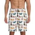 thumbnail image 1 of Kdxio Dogs Pug Print Mens Sleep Shorts Bottoms Soft Comfy Pajama Wear Pants with Drawstring Pockets, 1 of 5