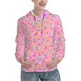 thumbnail image 1 of Kdxio Donut Print Womens Oversized Hoodies Sweatshirts Hooded Pullover Tops Sweaters Casual-XX-Large, 1 of 7