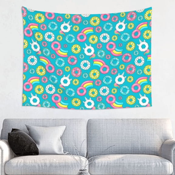 Kdxio Donut Wall Hanging Tapestries Banner For Bedroom College Dorm Home Living Room Party Decor 29X37 In