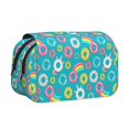 thumbnail image 1 of Kdxio Donut for Double Compartment Pen Case Oxford Organizer with Zipper Pockets for Students Artists, 1 of 7