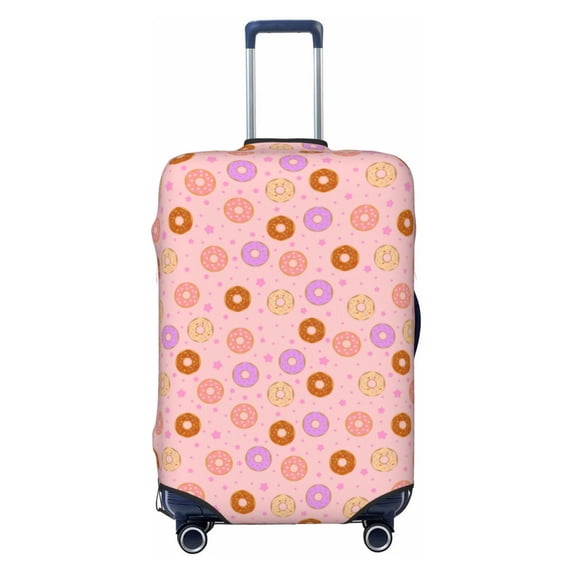 Kdxio Donuts Pattern Luggage Cover for Travel,Elastic and Durable,Fits 18-32 Inch,Anti-Scratch Suitcase Protector-No luggage included