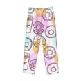 thumbnail image 1 of Kdxio Donuts and Coffee Print Men's Sleep Pajama Pant Lounge Pants with Pockets, 1 of 8