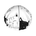 thumbnail image 1 of Kdxio Doodle Cute Cat Print Shower Cap for Women,Elastic and Reusable,Double Waterproof Layers Bathing Hat, 1 of 9