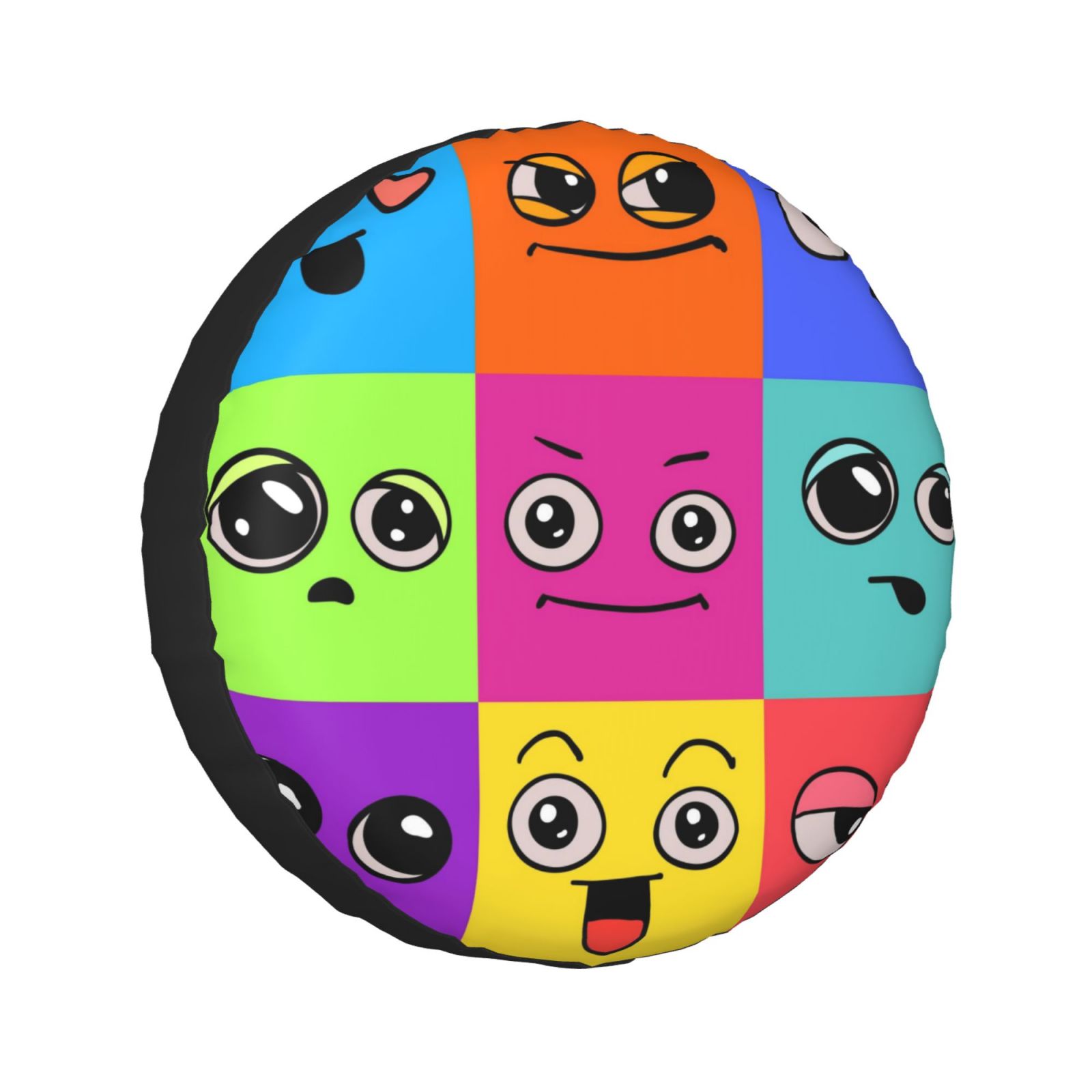 Kdxio Doodle Faces Emotions for Tire Cover Wheel Protectors Tyre Covers