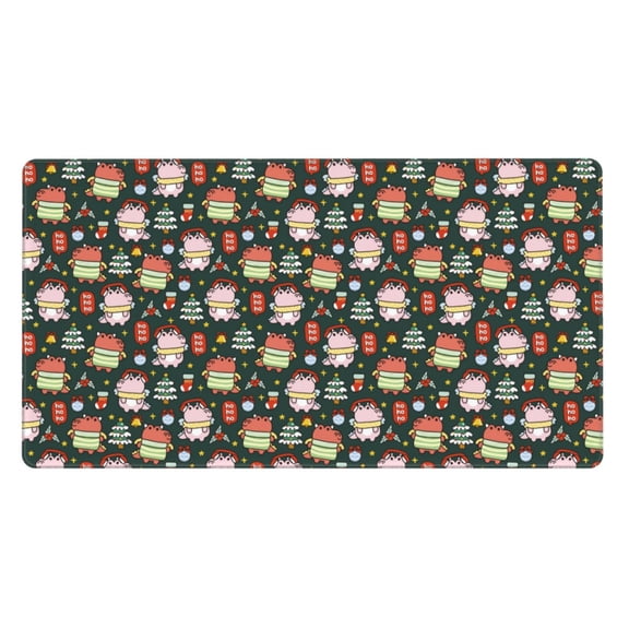 Kdxio Dragon With Hohoho Print Large Gaming Mouse Pad,Non-Slip Base,Water Resist Keyboard Pad for Gamer,Office & Home,29.5 x 15.8 in