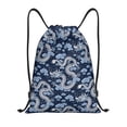 thumbnail image 1 of Kdxio Dragons Print Drawstring Backpack Bag,Waterproof Draw String Back Sack, Gym Drawstring Bags Swim Bag For Unisex, 1 of 9