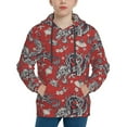 thumbnail image 1 of Kdxio Dragons2 Pattern Boys Athletic Unisex Boys Girls Hoodie with Pocket Sweatshirts-X-Large, 1 of 6