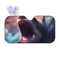 thumbnail image 1 of Kdxio Dramatic Shark Attack Print Front Windshield Sun Shade,Folding Auto Sunshade for Car Truck SUV-Medium, 1 of 5