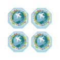 thumbnail image 1 of Kdxio Dreaming Travel Funny Coasters,4 Pcs Leather Coasters,Housewarming Gifts,Protect Furniture From Water Marks Scratch And Damage, 1 of 1