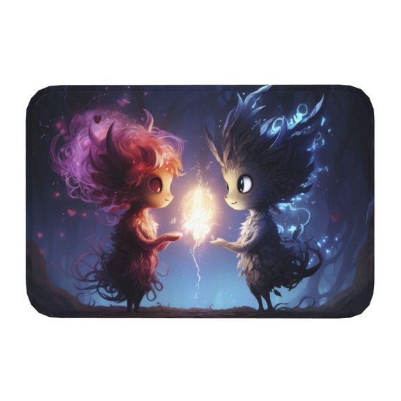 Kdxio Dreamy Forest Elf,16" x 24", Non-Slip Front Door Mats,Outdoor Welcome Mat Washable