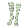 thumbnail image 1 of Kdxio Duck Funny Silky Novelty Funky Long Knee High Socks Soft 3D Print Cosplay Crazy Stockings for Men Women, 1 of 8