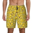 thumbnail image 1 of Kdxio Duck1 Print Men's Swim Trunks with Compression Liner 7 Inch Inseam Quick Dry Swim Shorts, 1 of 5