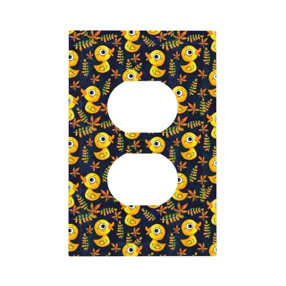 Kdxio Ducks Decorator Light Switch or Receptacle Outlet Wall Plate Decorator Wall Plate Child Safe Outlet Cover-Style S