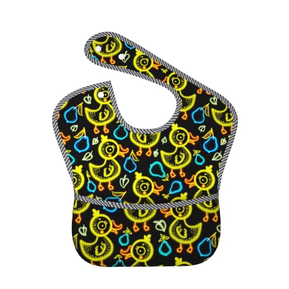 Kdxio Ducks1 Bibs For Babies, Baby Bibs for Eating, Toddler Bibs, Waterproof Bibs, Feeding Bibs, for Toddlers, Boys, Girls