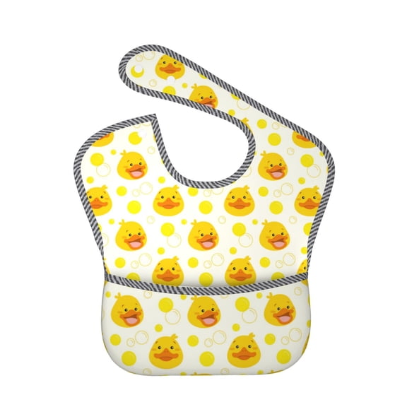 Kdxio Ducky Cartoon Bibs For Babies, Baby Bibs for Eating, Toddler Bibs, Waterproof Bibs, Feeding Bibs, for Toddlers, Boys, Girls