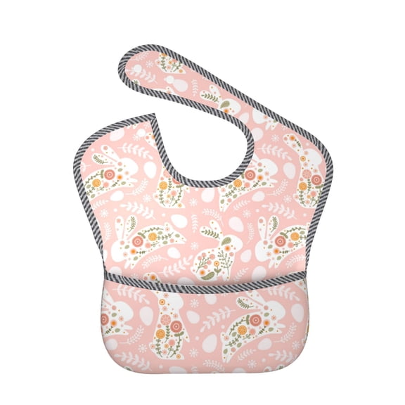 Kdxio Easter Bunny Bibs For Babies, Baby Bibs for Eating, Toddler Bibs, Waterproof Bibs, Feeding Bibs, for Toddlers, Boys, Girls