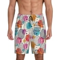 thumbnail image 1 of Kdxio Easter Egg Print Mens Sleep Shorts Bottoms Soft Comfy Pajama Wear Pants with Drawstring Pockets, 1 of 7