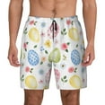 thumbnail image 1 of Kdxio Easter Egg3 Print Men'S Swim Trunks With Compression Liner 7 Inch Inseam Quick Dry Swim Shorts, 1 of 7