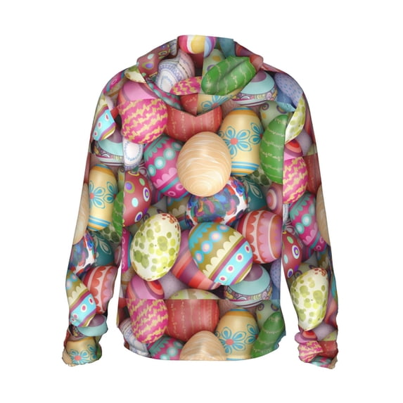 Kdxio Easter Eggs Print Women Men Sun Protection UPF 50+ Jackets Zip Up Long Sleeve Hoodie Hiking Lightweight with Pockets