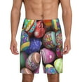 thumbnail image 1 of Kdxio Easter Eggs1 Print Mens Sleep Shorts Bottoms Soft Comfy Pajama Wear Pants with Drawstring Pockets, 1 of 7