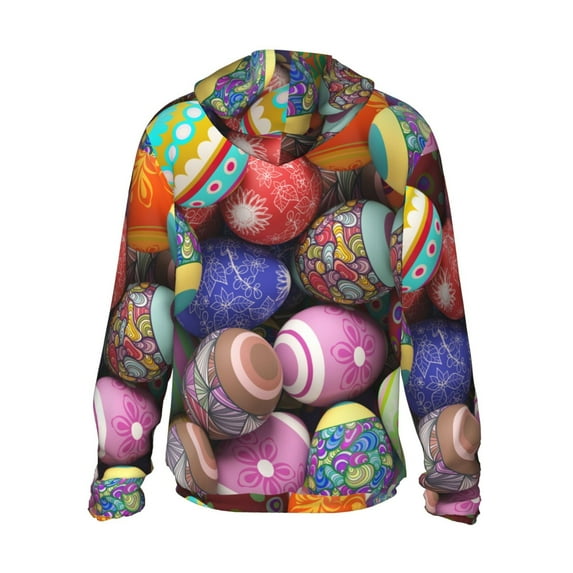 Kdxio Easter Eggs1 Print Women Men Sun Protection UPF 50+ Jackets Zip Up Long Sleeve Hoodie Hiking Lightweight with Pockets